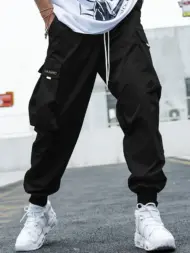 Multi-pocket Cargo Pants Men's Casual Hip-Hop Drawstring Trousers Outdoor Streetwear Sports Pant - Image 11