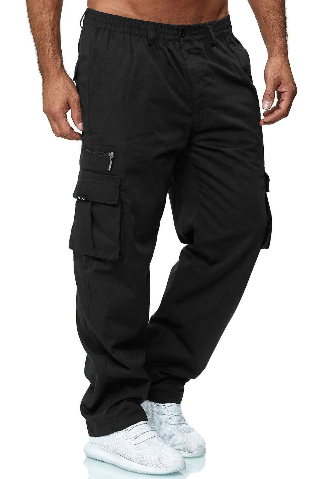 39291a16-5593-41e3-9e03-b15d37b1821e.webp Men's Casual Multi-pocket Loose Straight Cargo Pants - Image 8
