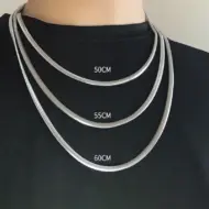 Titanium Steel Basic Style Necklace For Men And Women - Image 4