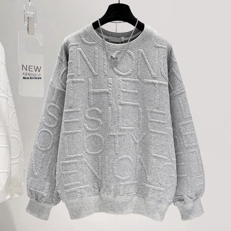 83c811cc-7a93-4279-b4e7-fb329037cecb_trans.webp Men's And Women's Three-dimensional Letters Trendy Round-neck Non-hoodie Thin Loose Long Sleeve Top - Image 7